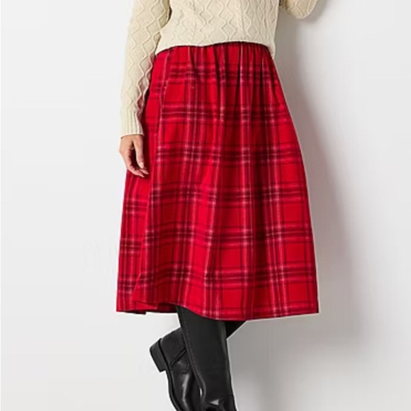 St. John's Bay Womens Long Flared Skirt - Picture 3 of 5